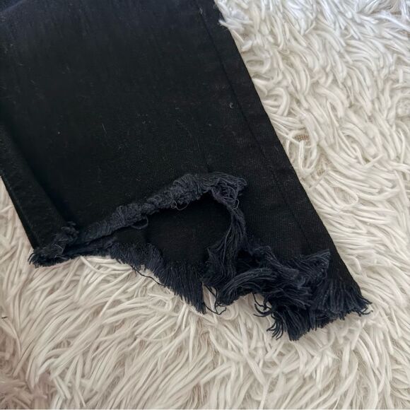 Rag & Bone Black Mid-rise 10” Capri Cropped Ankle Jeans Size 28 - Picture 8 of 9